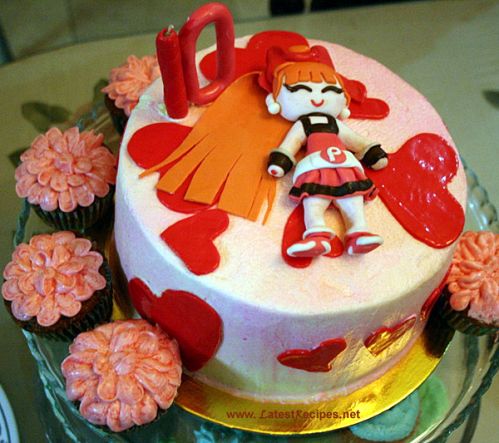 Blossom (Momoko) Birthday Cake