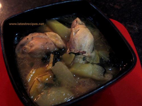 Tinolang Manok (Filipino Style Chicken Soup)