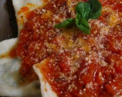 Cheesy Spinach and Silken Tofu Ravioli