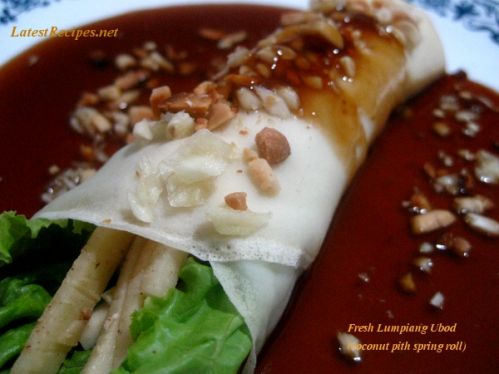 Lumpiang Ubod (Coconut Pith Spring Roll)