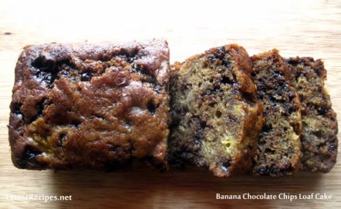 Banana Chocolate Chips Loaf