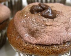 Milo Cupcakes with Melted Marshmallow Frosting