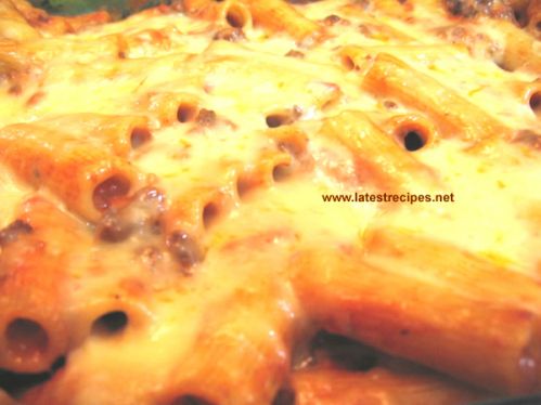 Baked Ziti with Bechamel and Bolognese Sauce