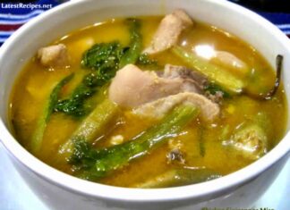 Chicken Sinigang sa Miso (Chicken in Tamarind Broth with Miso)