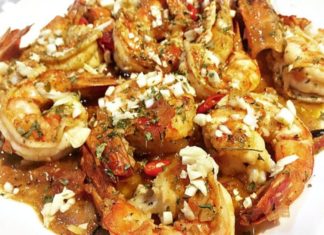 Shrimp in Pomodoro with Rosé