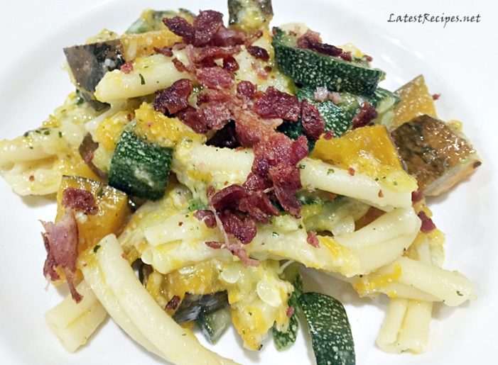 Roasted Squash and Zucchini Pasta