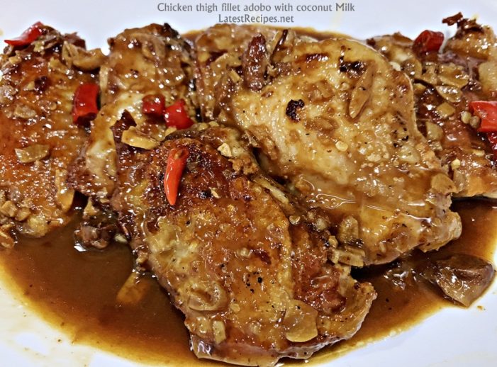 Chicken Thigh Fillet Adobo with Coconut Milk