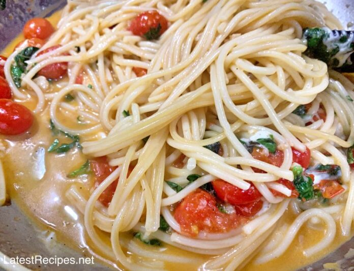 Cherry Tomatoes Basil & Garlic Spaghetti Latest Recipes