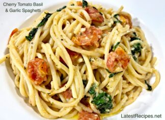 Cherry Tomatoes Basil & Garlic Spaghetti