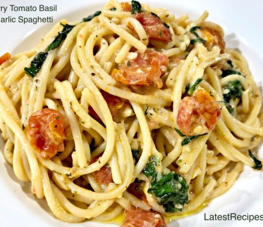 Cherry Tomatoes Basil & Garlic Spaghetti